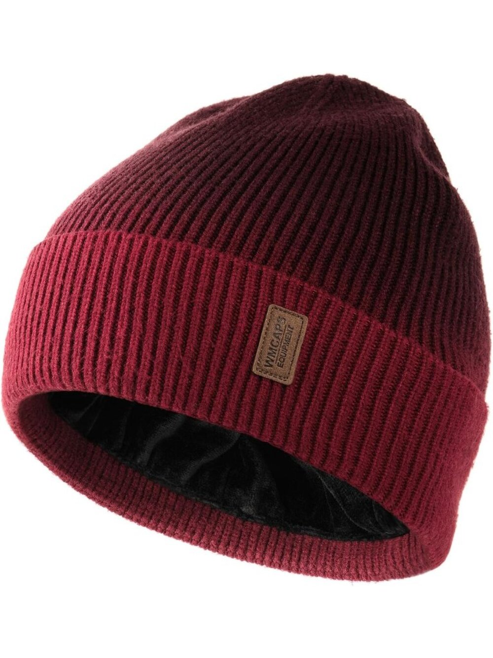 Unisex Red Tie Dye Winter Beanie For Soft Fleece Lined Knit Ski Hat Warm Cap